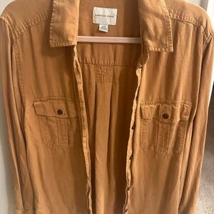 American Eagle Tan Casual Shirt